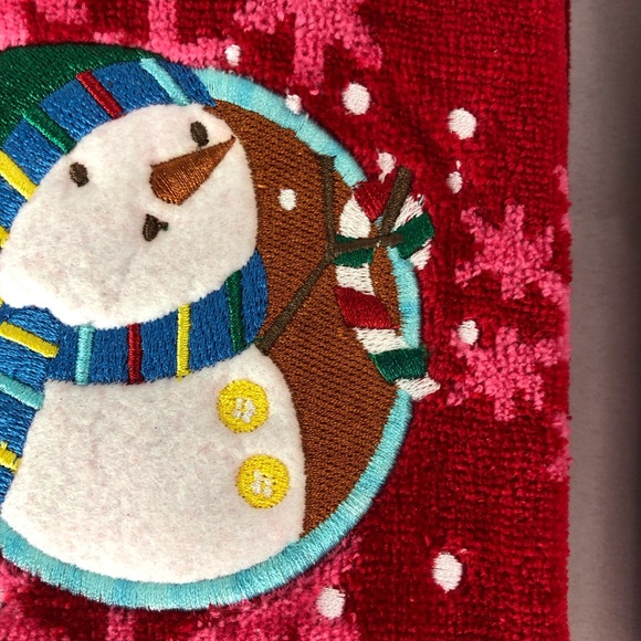NWT Brighten the Season Snowman Hand towel Set - Picture 13 of 16